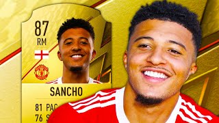 5⭐ SKILLER  87 SANCHO PLAYER REVIEW - FIFA 22 ULTIMATE TEAM