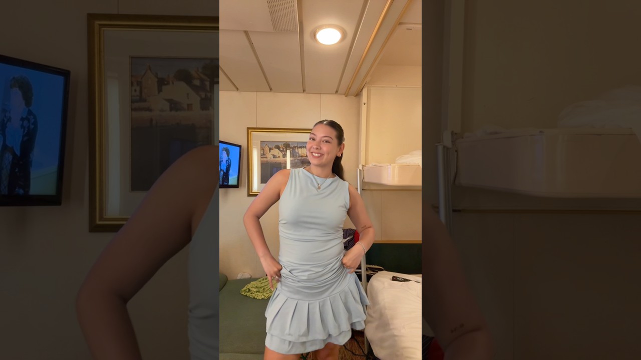 dinner transition 🩵✨ #grwm #outfitideas #transition #transitionideas #cruise #cruiselife