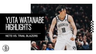 Yuta Watanabe Highlights | Brooklyn Nets vs. Portland Trail Blazers | 11.17.22