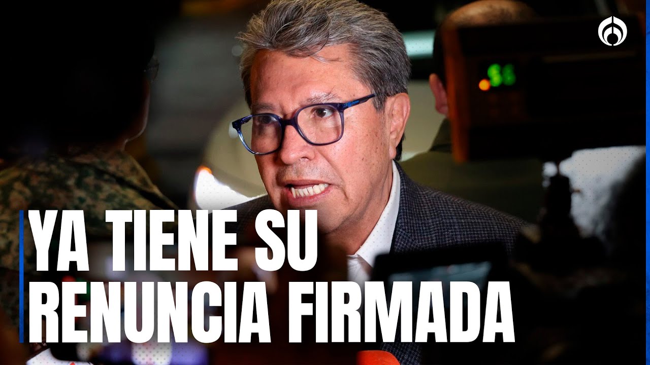 Ricardo Monreal asegura tener lista su renuncia por si Morena se la pide