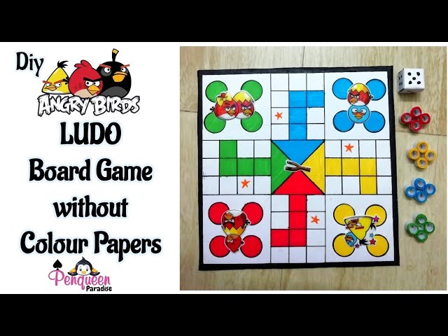 Free Printable Ludo Board Game with Dice and Tokens