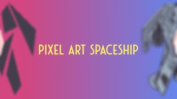 How to draw Pixel Art Spaceship