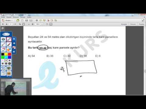 ALES Sayısal - Matematik - Ebob Ekok / Obeb Okek 2 - Uzaktan Eğitim Dershanesi - ALES Dersleri