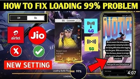 How to Fix Loading 99% Problem | Game Match Not Start | Free Fire Game loading Problem | ff Problem