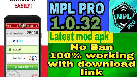 MPL PRO 1.0.32 LATEST //MOD APK VERSION //NO BAN//100%WORKING