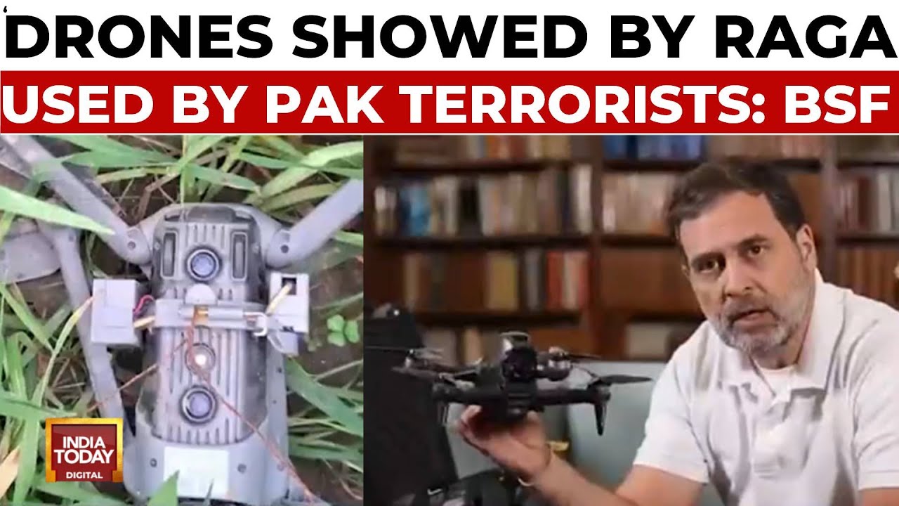 BSF Flags Chinese Drone Menace After Rahul Gandhi's Video Praising DJI Drones | India Today
