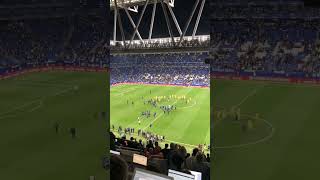 Espanyol Fans chase Barca players