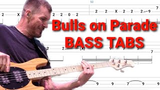Rage Against The Machine - Bulls on Parade BASS TABS | Tutorial | Lesson