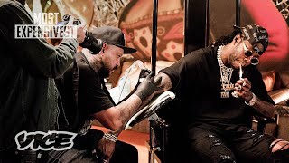 2 Chainz Gets Tattooed with Ink from a Motorcycle | MOST EXPENSIVEST