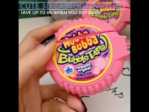 Cute 3D Airpod Case For Airpods 1 2 & Pro | Hubba bubba Bubbles  Tape Airpod Case | #short