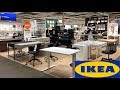 IKEA DESKS TABLES CHAIRS WORKSPACE FURNITURE - SHOP WITH ME SHOPPING STORE WALK THROUGH 4K