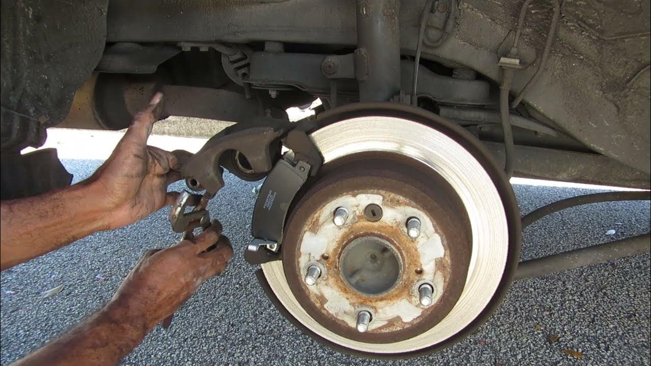 How to replace rear brake pad on 1999 Toyota Camry YouTube