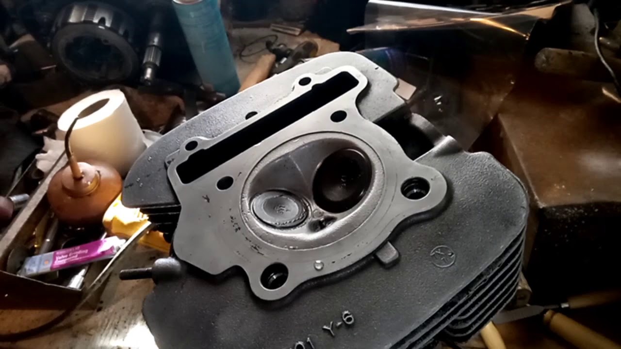 lapping valves on a yamaha big bear/atv YouTube