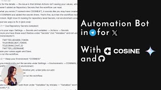 Get Notifications on Telegram Every Time Your Favorite X Account Tweets (Vibe coded @cosineai )