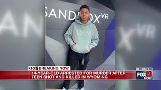14-year-old arrested for murder after teen shot and killed in Wyoming