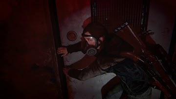 Ellie and Dina escape some Clickers - The Last of Us Part II