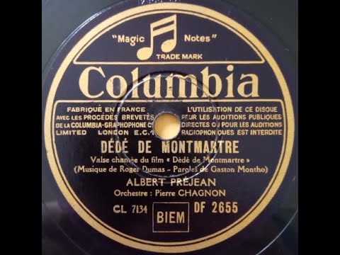 Albert Préjean " Dédé de Montmartre "  1939