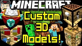 Minecraft CUSTOM 3D MODELS! Super Enhanced Worlds with No Mods!