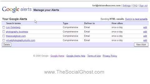 How To Set Up Google Alerts For Content For Your Social Sites
