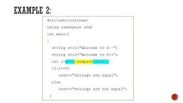 Compare 2 strings in C++