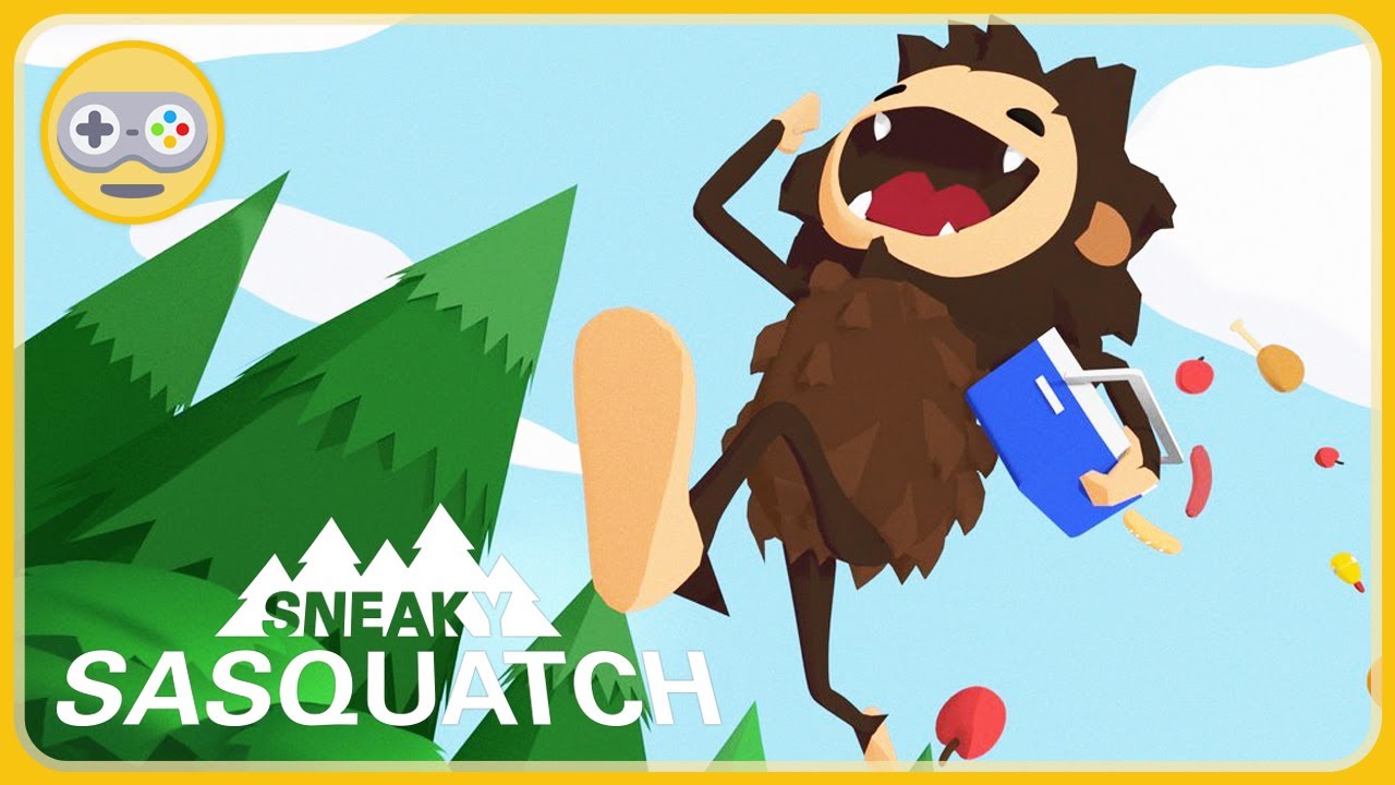 Веселая игра Бигфут Проказник. Sneaky Sasquatc‪h. Про йети и шалости в лесу