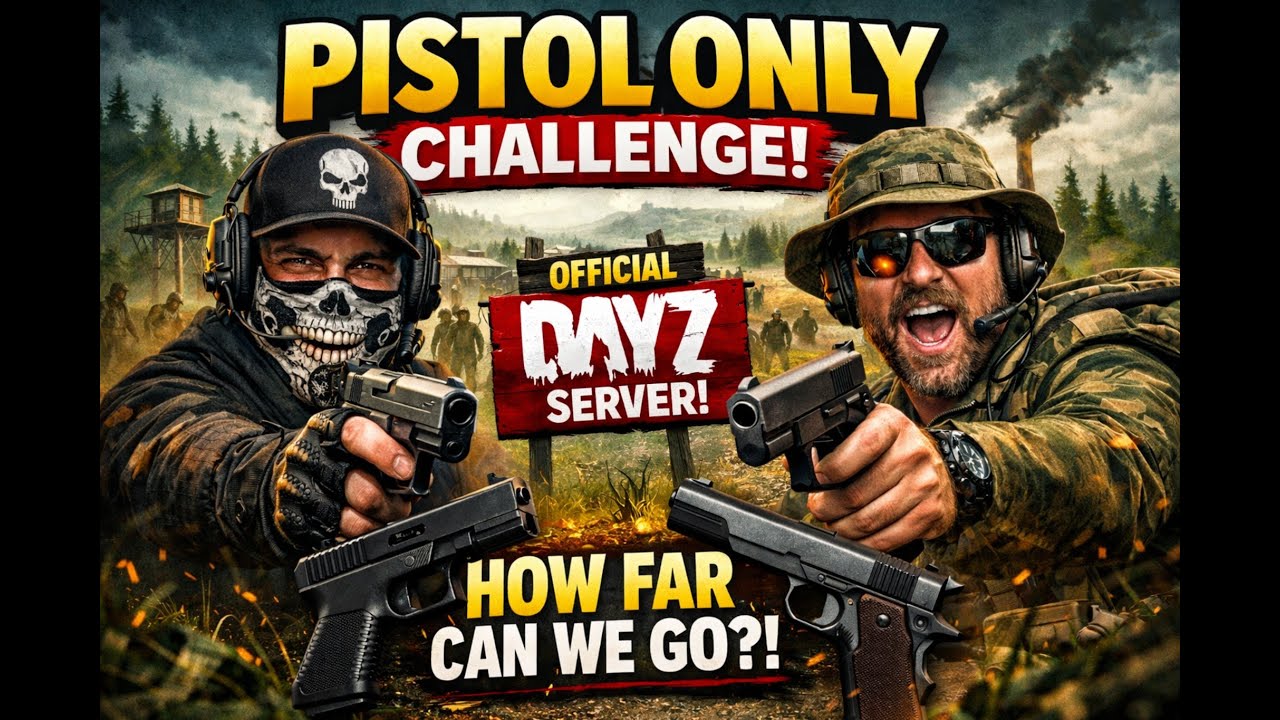 PISTOL ONLY CHALLENGE | How Far Can We Get on DayZ Chernarus?