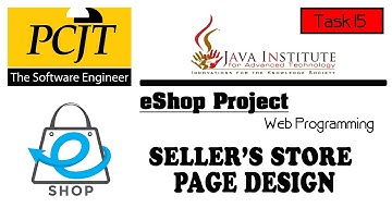 Web Project Task 15 | Java Institute | 1st Year | eShop @Java Institute for Advanced Technology