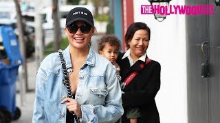 Chrissy Teigen Goes Toy Shopping For Her Children Luna \& Miles At Couture Kids On Robertson 1.20.20