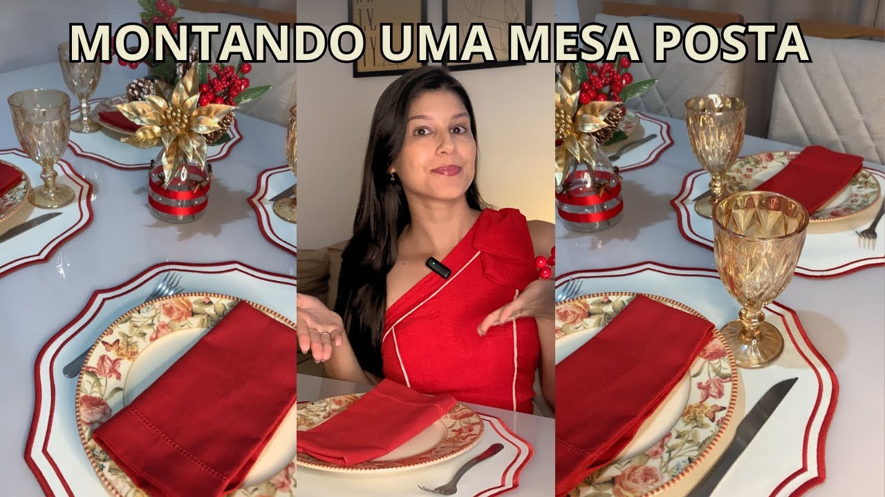 MESA POSTA DE NATAL SIMPLES