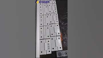 How to Print Bar Code on Coated Metal Parts by CYCJET UV High-resolution Inkjet Printing Machine