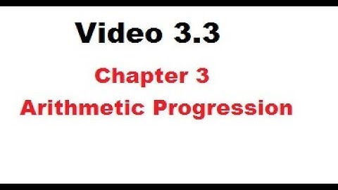 Chapter 3 Arithmetic Progression class 10th Maharashtra Board | Practice Set 3.3 | SSC