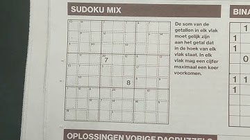 Enjoy this easy Binary Sudoku (with a PDF file) 04-17-2019 part 1 of 3