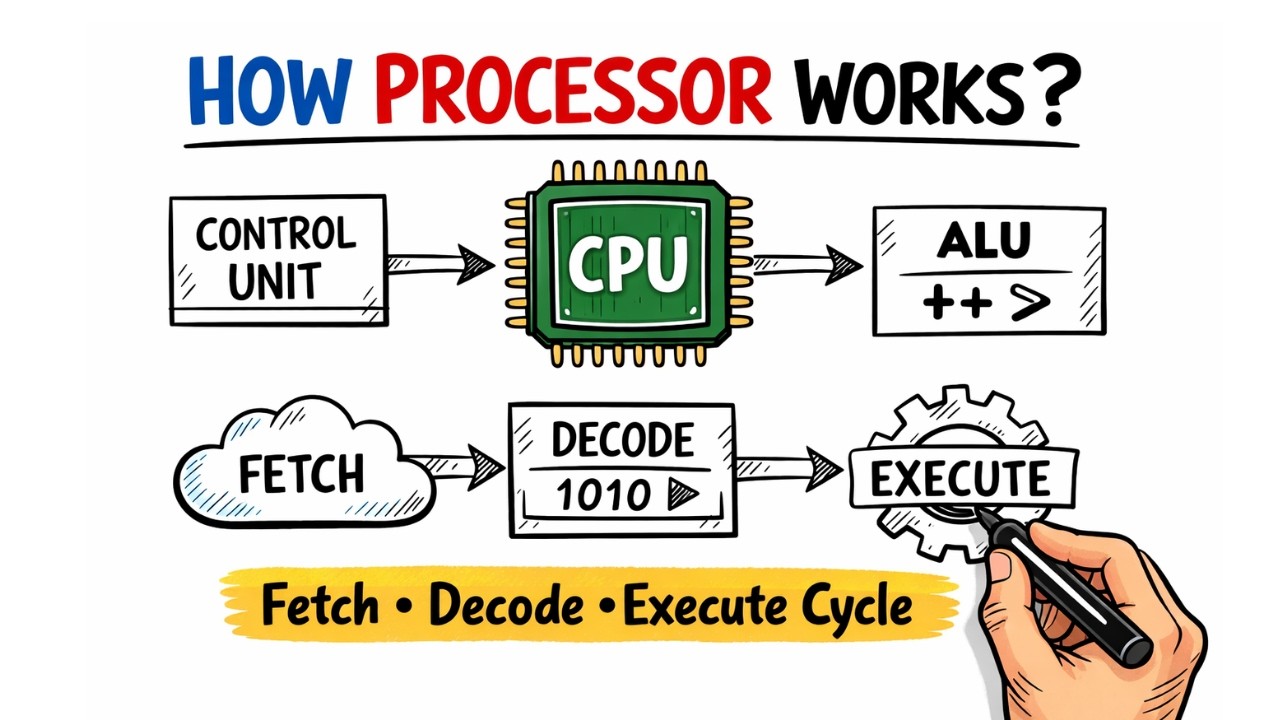 How Processor Works? | CPU Basics | Whiteboard Animation - YouTube