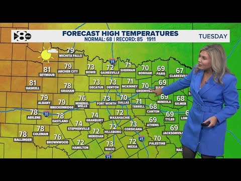 DFW Weather: Temperatures climb the rest of the week - YouTube