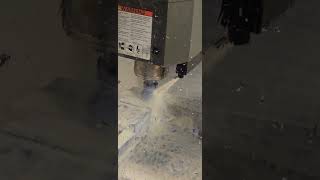 HAAS VF2 Mill - facing operation on a stock block