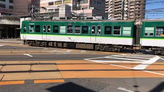 京津線600形琵琶湖浜大津駅発車