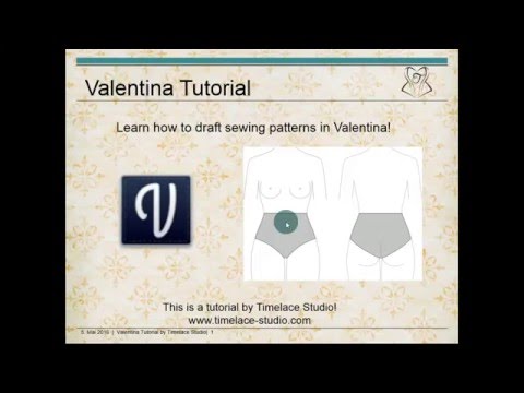 Video Tutorial: How to draft sewing patterns with Valentina - Schnittkonstruktion 1