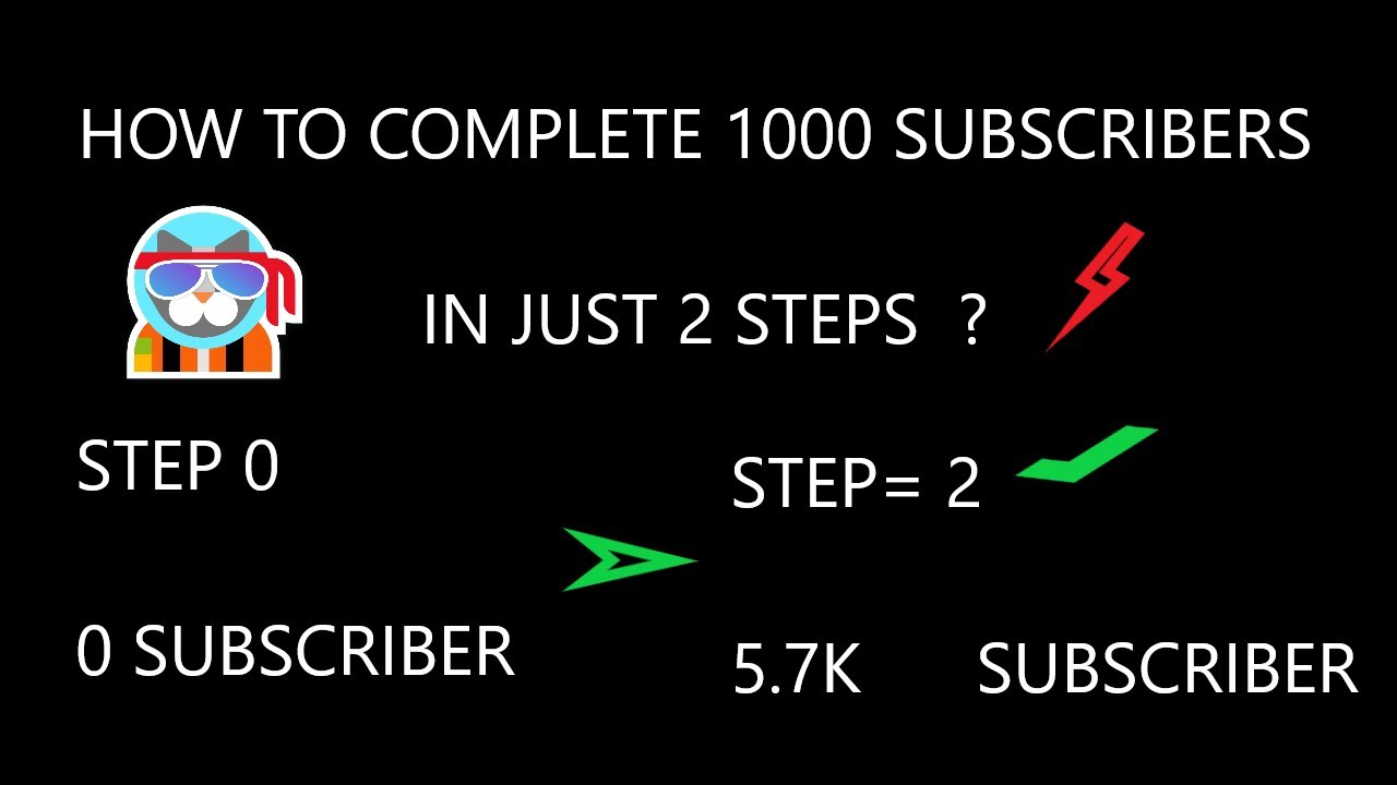 Subscribers Complete how to complete 1000 subscribers in just 2 days - YouTube