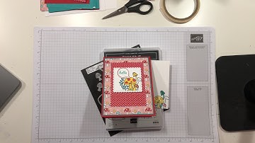 Stampin Up//Snailed It//Snail Die Set//Snail Mail DSP//Easy Pop-up Fun Fold Card//Part 1