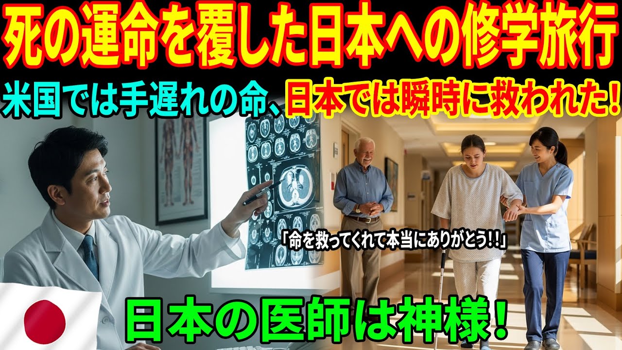 【海外感動実話】米国では手遅れだった孫娘… 日本への修学旅行が彼女の命を救った理由。元保険審査官が涙した「日本の病院」の奇跡