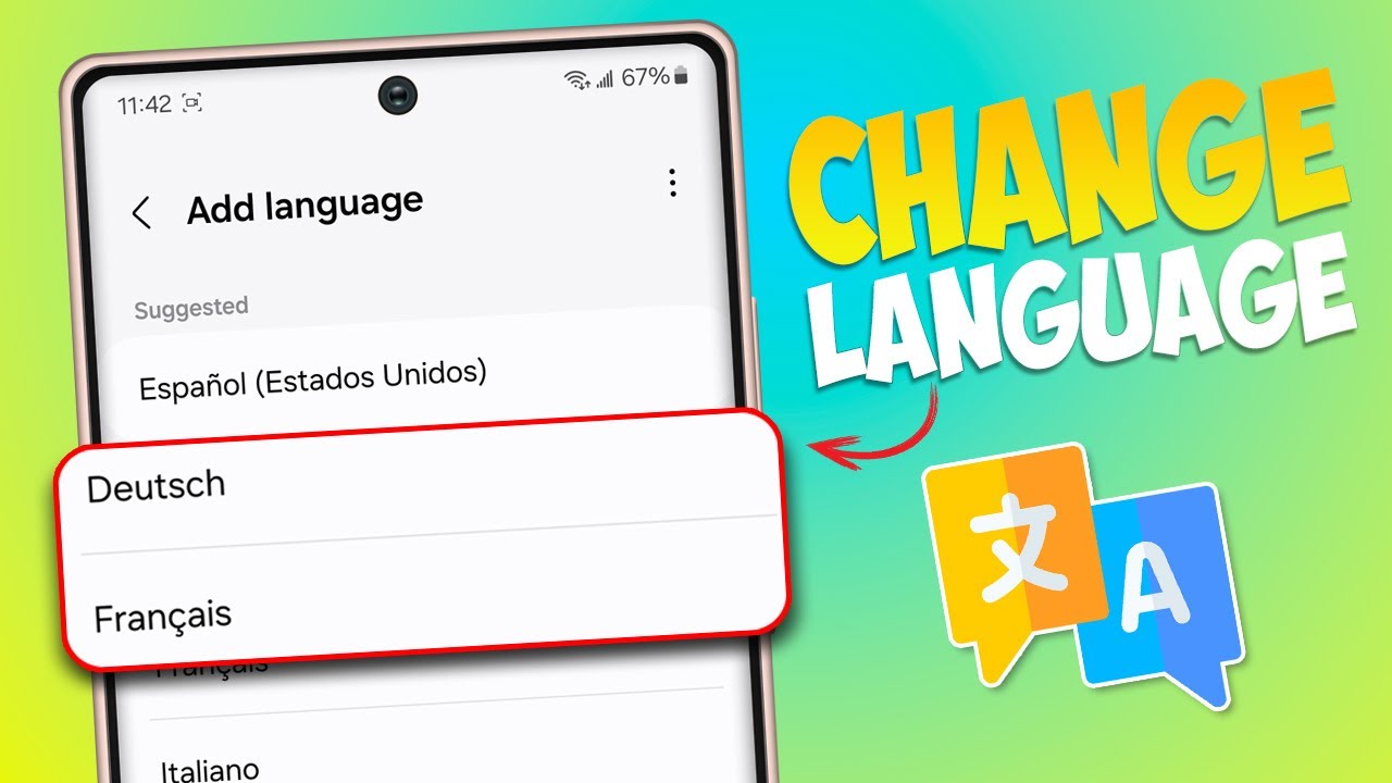 How to Change System Language on Samsung Phone | Set Another Language ...