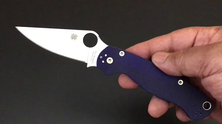 Spyderco ParaMilitary 2 CPM S110V!  The Knife of the Day!