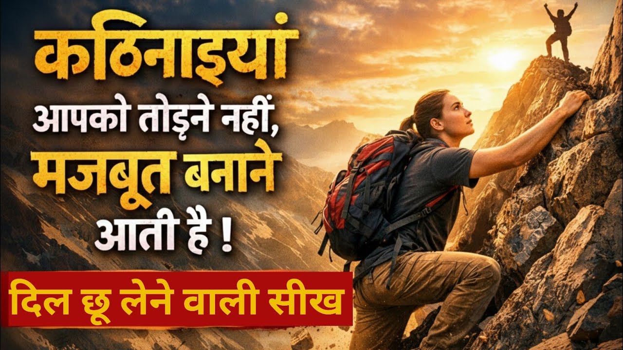 कठिनाइयां आपको तोड़ने नहीं, मजबूत बनाने आती है | दिल छू लेने वाली सीख