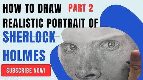 How to draw Realistic Skin Texture PART-2|portrait of Sherlock Holmes| Benedict Cumberbatch