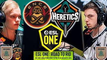 🇫🇮 ENCE vs 🇫🇷 Heretics BEST MOMENTS - Inferno - ESL One: Road to Rio 2020