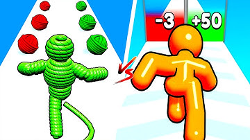 Rope Man Run vs Tall Man Run 🧶🕴️⚡ Max Levels Gameplay Walkthrough (Android/iOS) EDRE89