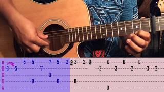 Video thumbnail of "ME DICE QUE ME AMA, tutorial guitarra finger picking"