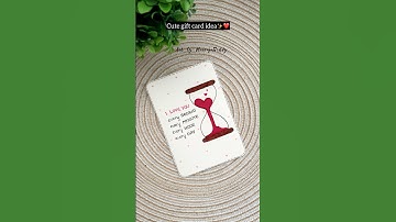 Handmade card for your loved ones | easy gift card ideas #diy #craft #handmade #giftideas #couple