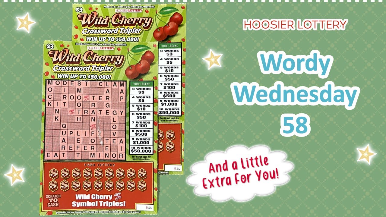 Playing This Crossword Scratch ticket from the Hoosier Lottery 6 Session YouTube