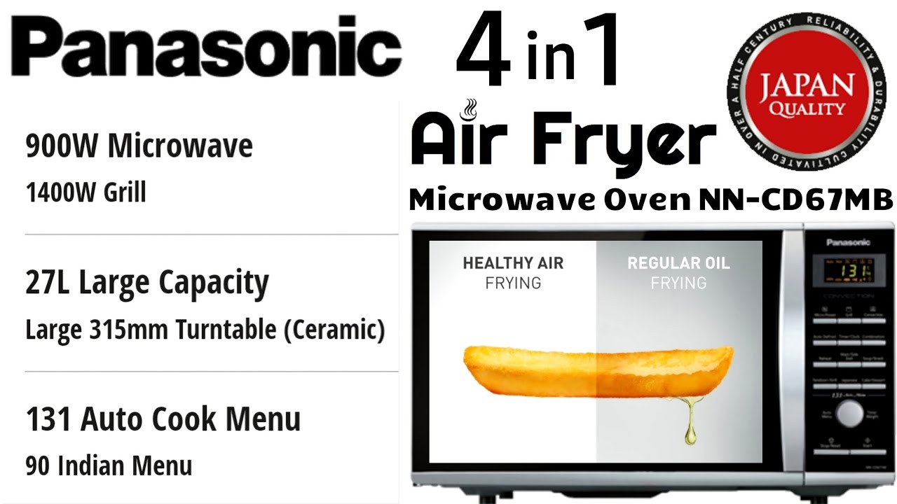 Panasonic 4 in 1 Air Fryer Microwave Oven, NN CD67MB, Expert Review